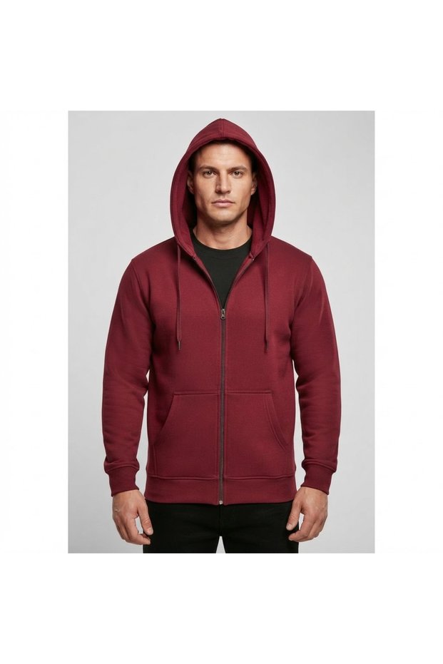 Men's Winter Thick 3 Thread Count Hooded Zippered Cardigan/Sweatshirt