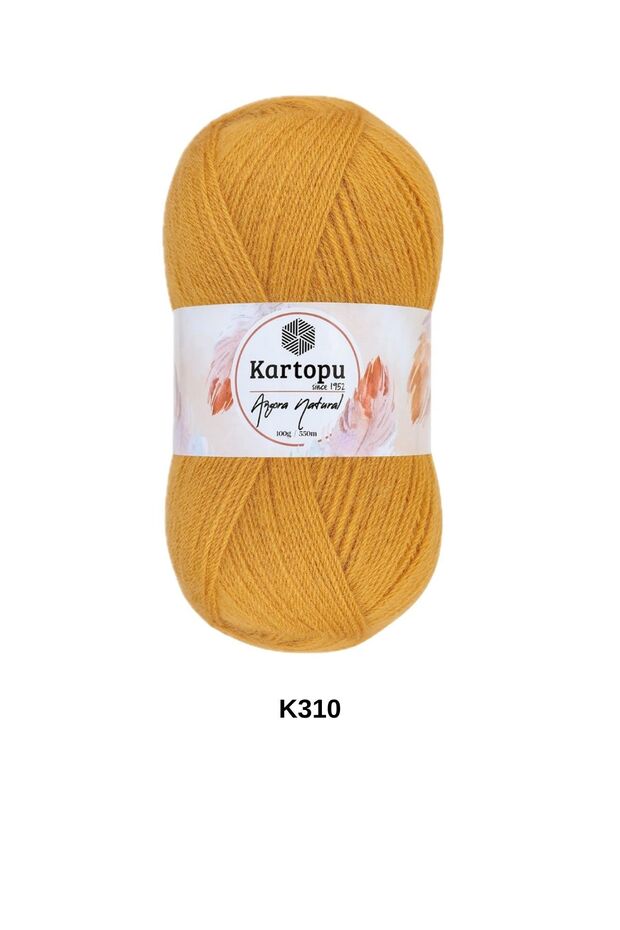 1 Piece Kartopu Angora Natural 100 Grams 550 Yards Natural Shawl Blouse Cardigan Vest Hand Knitting Yarn Color: K310