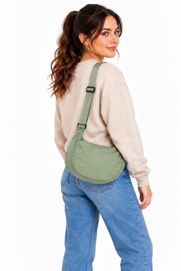 Light Blue Adjustable Strap Women's Mini Shoulder Bag and Crossbody Bag Hrm 0068