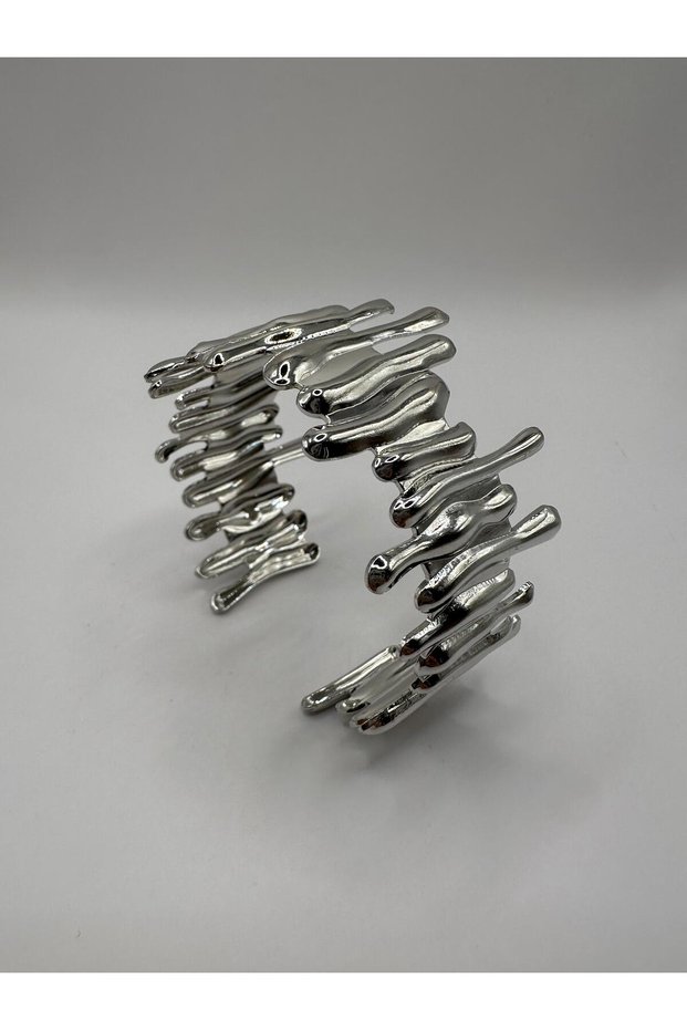 Adjustable Zigzag Model Silver Color Bracelet