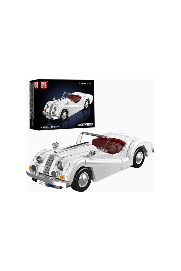 Mould King 10236 Vintage Convertible Sports Car Building Set 1302 Pieces