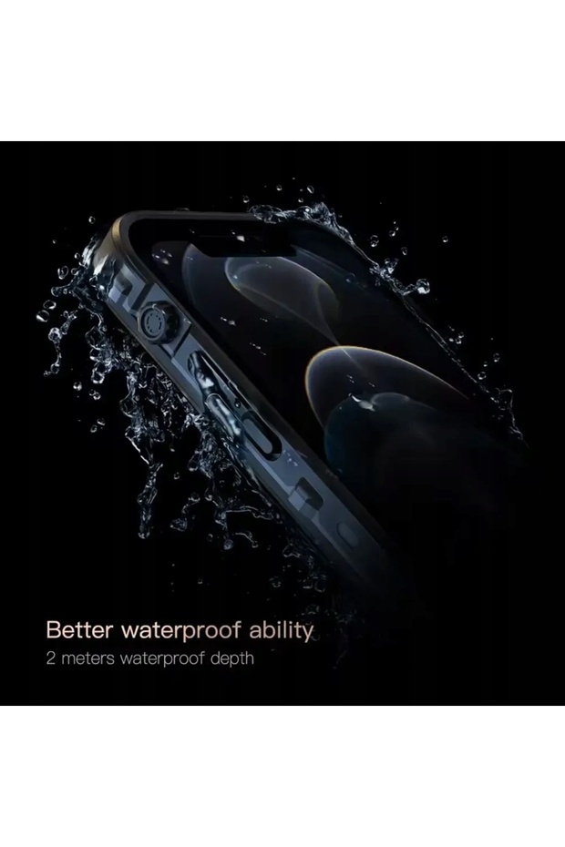 Husă impermeabilă pentru iPhone 12 cu model punctat