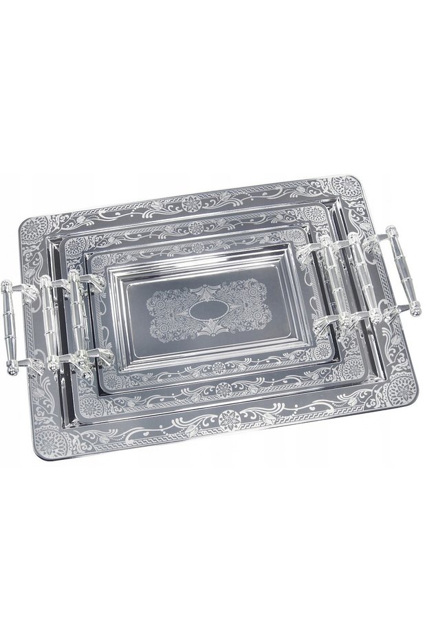 Tavă Stal, set de 3 piese