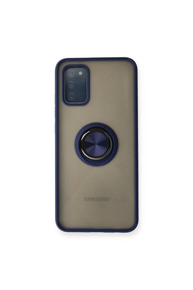 Samsung galaxy a02s case montreal ring silicone cover - navy blue