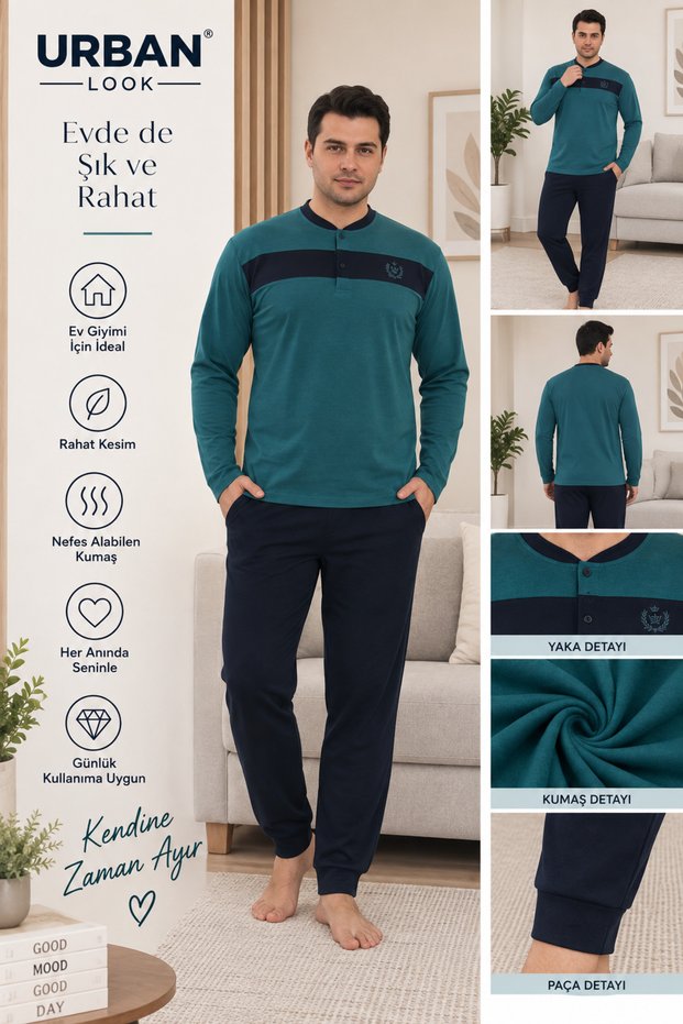 Men's Oversized Tracksuit Set – Long Sleeve Sportswear, Relaxed Fit, Casual Wear