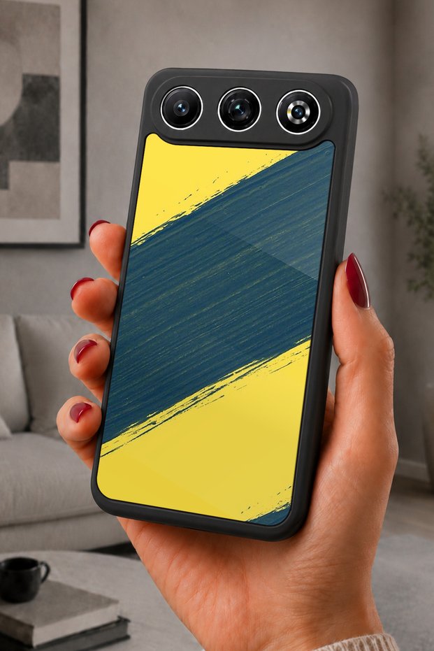 Gm 26 Compatible Printed, Matte Black, Soft Silicone, Protective, Shock-Absorbing Cover, Case