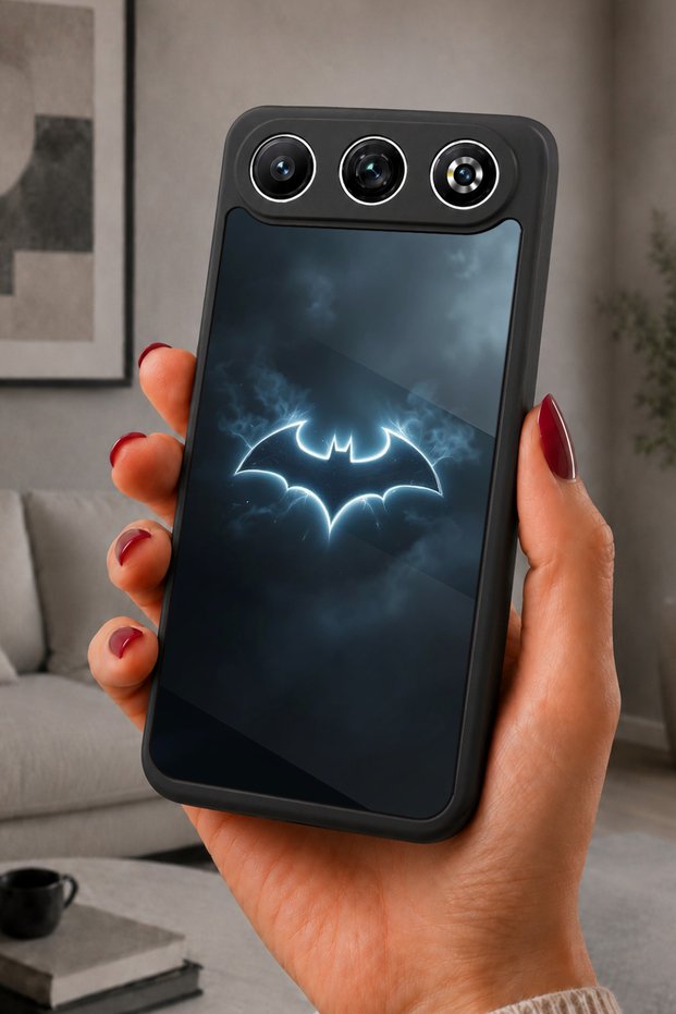 Gm 26 Compatible Printed, Matte Black, Soft Silicone, Protective, Shock-Absorbing Cover, Case