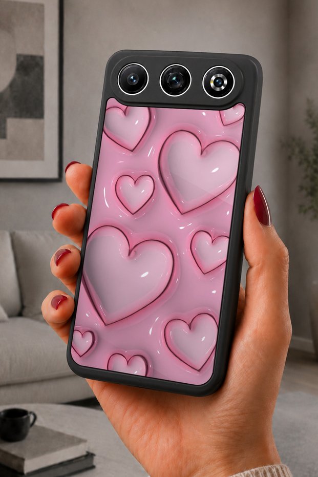 Gm 26 Compatible Printed, Matte Black, Soft Silicone, Protective, Shock-Absorbing Cover, Case