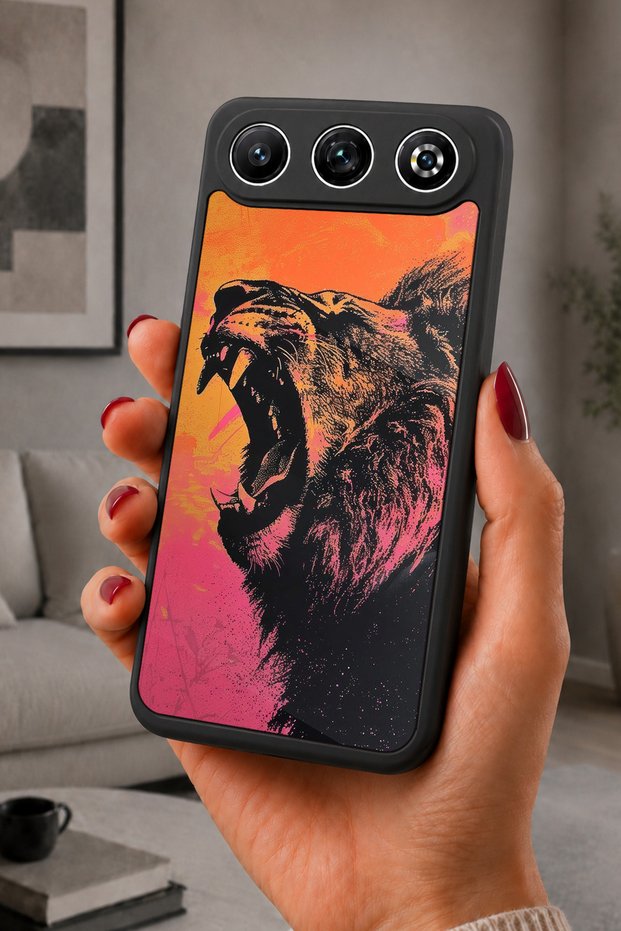 Gm 26 Compatible Printed, Matte Black, Soft Silicone, Protective, Shock-Absorbing Cover, Case