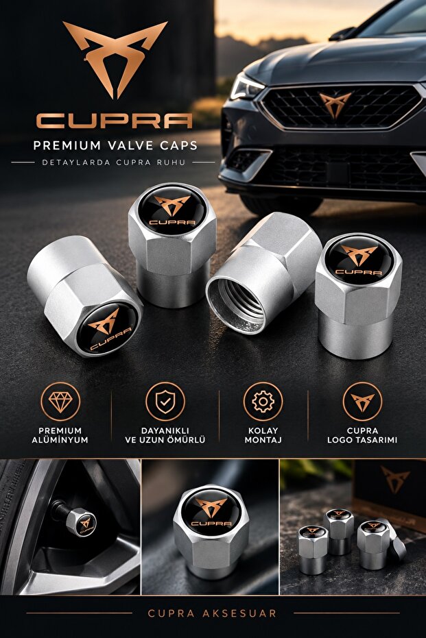Cupra aluminum valve cover 4 pieces new generation design