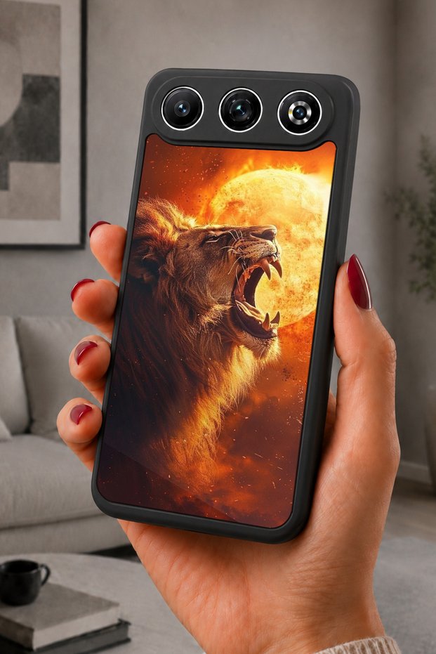 Gm 26 Compatible Printed, Matte Black, Soft Silicone, Protective, Shock-Absorbing Cover, Case