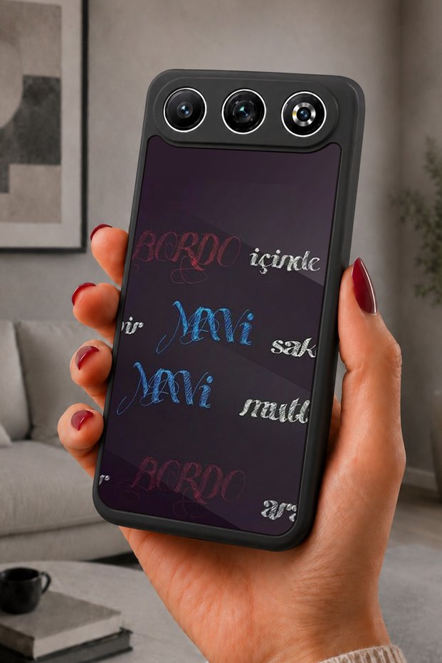 Gm 26 Compatible Printed, Matte Black, Soft Silicone, Protective, Shock-Absorbing Cover, Case