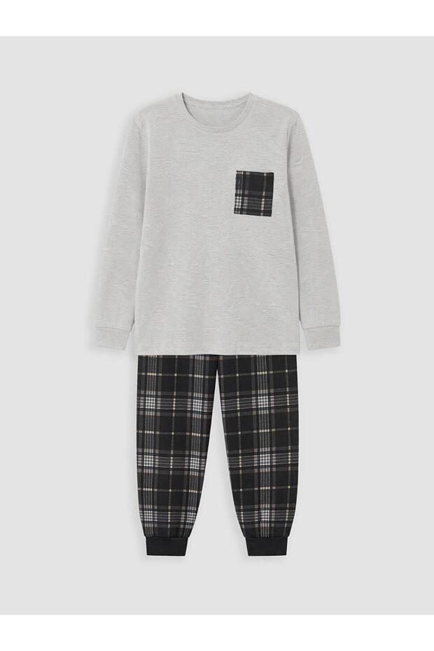 Crew Neck Boys' Pajama Set (W6)