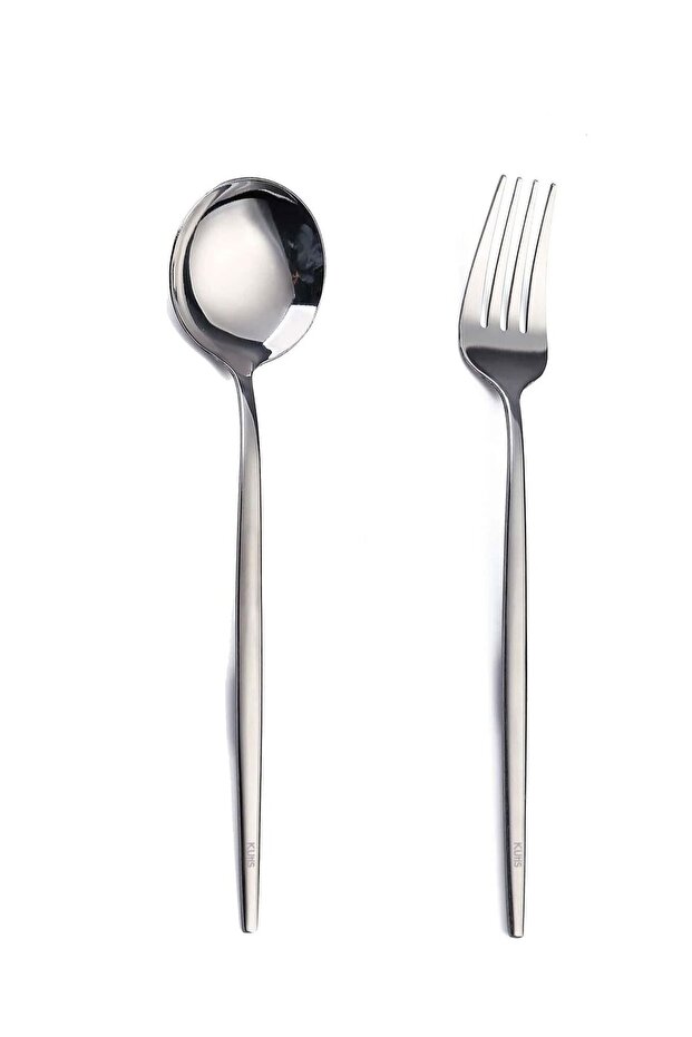 2-Piece Stainless Steel Cutlery Set - 220millimeter