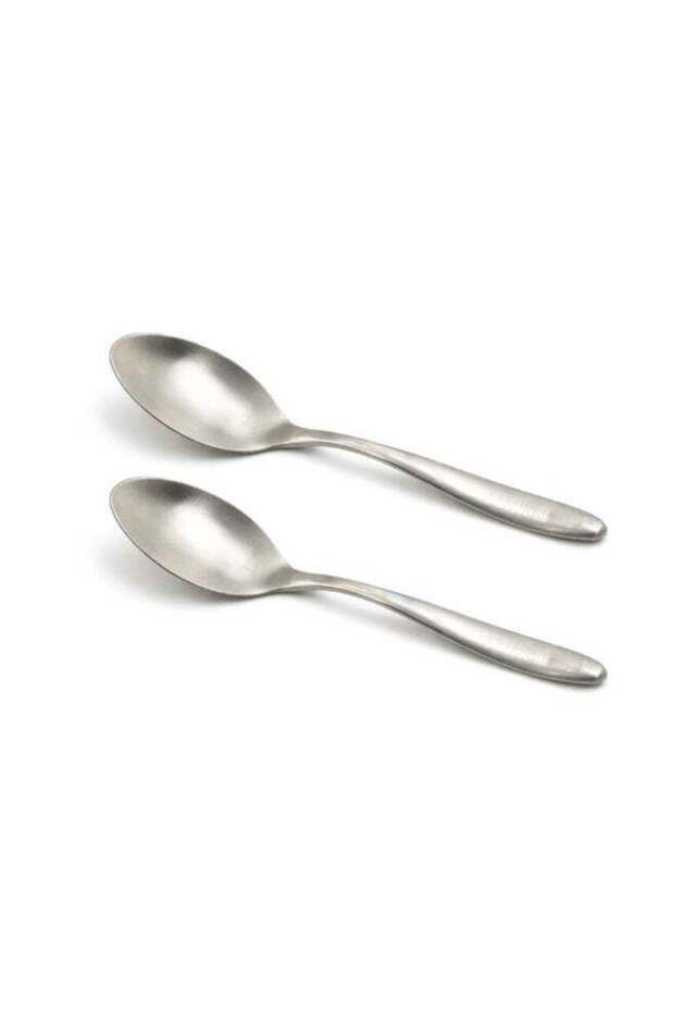 BERAM Silver Shine Steel Tea Spoon 2Pc Stirring Spoon for Dessert Coffee or Yoghurt Cutlery and Kitchen Flatware Stainless Steel Home Café Restaurant Buffet Party Elegant Utensil Premium Flatware