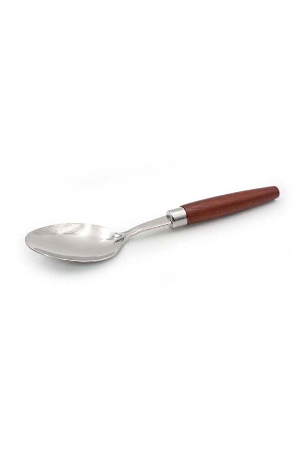 BERAM Woodland Steel Dining Spoon, Premium Quality with Wooden Handles, Mirror Finish, Table Spoon with Mirror Polishing, Kitchen Flatware (1)