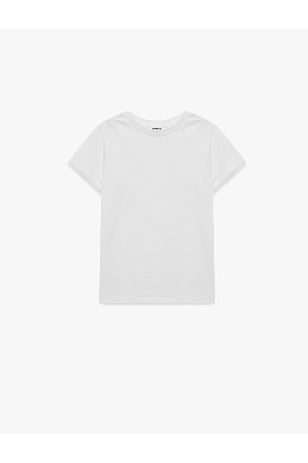 Cotton Crew Neck Short Sleeve Basic T-Shirt