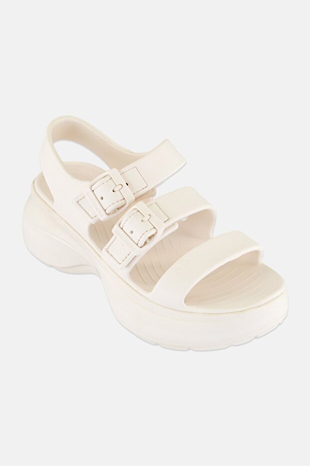 Women Foamies Tai Get Real Velcro Closure Sandals, White