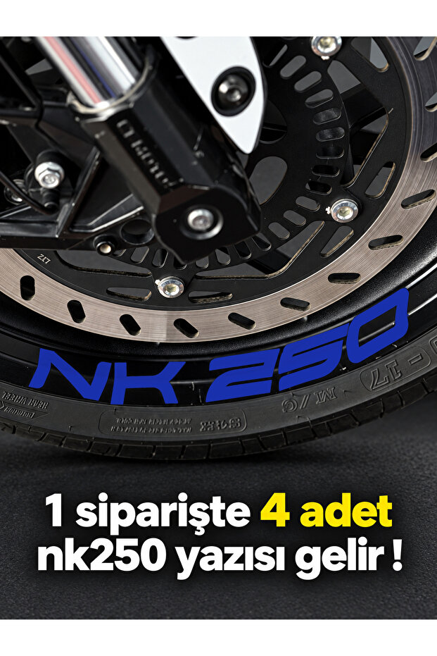 Lettering Sticker for Nk250 Wheel Rim in Various Sizes for Cfmoto Nk250 (Take 4 Pieces from 1 Pack)