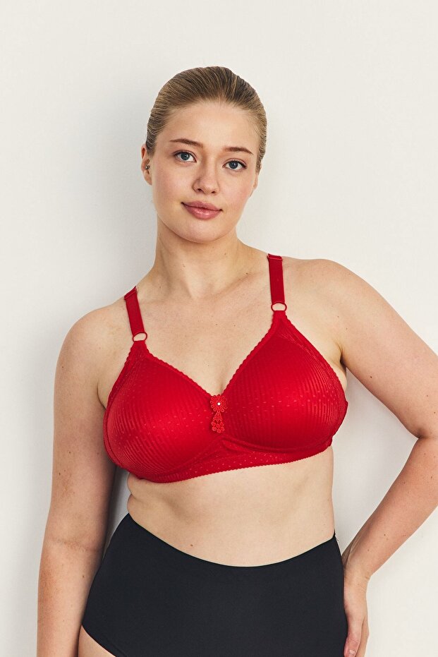 Wireless Gathering Bra Cc849 Red