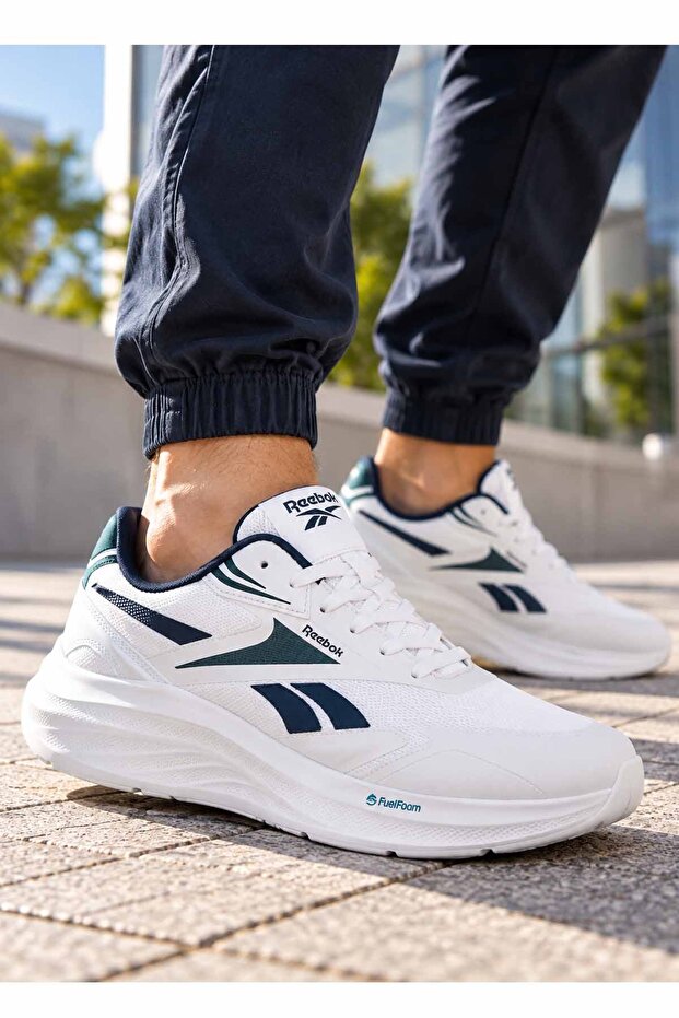Men's White Sports Shoes Fuelfoam Sole Running Walking Casual Sneaker