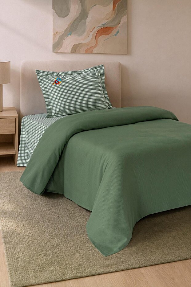 Party |   100% Cotton Embroidered Single Pique Set