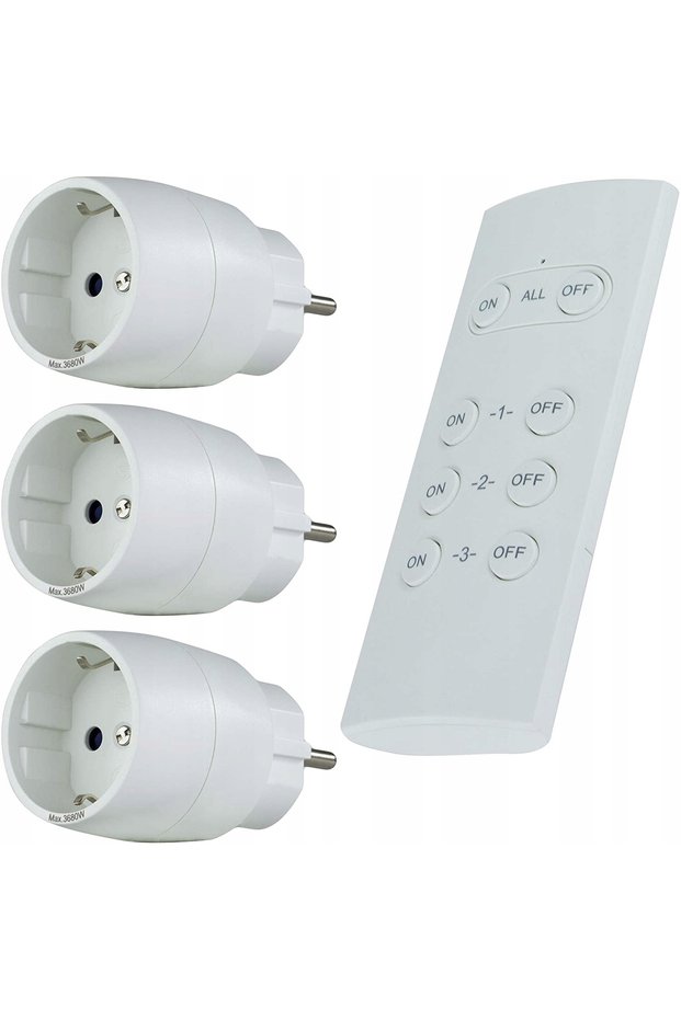 Set radio Switch 3 + 1 alb compact