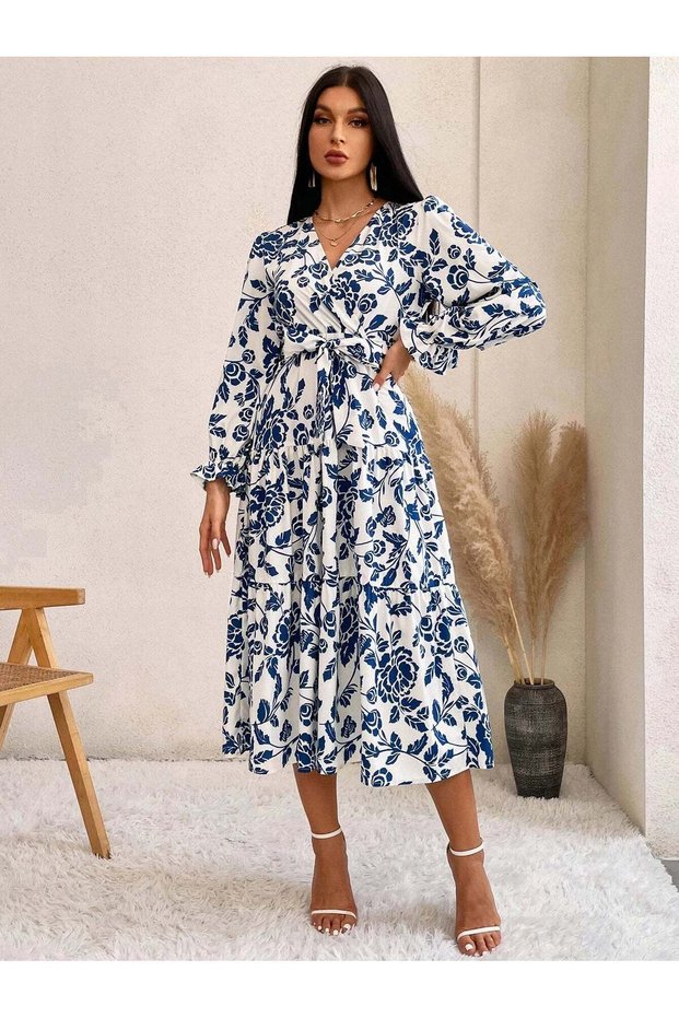 Rochie midi , mix culori