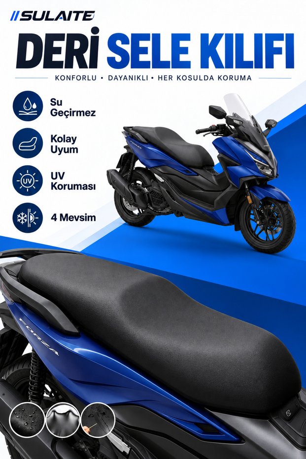 Maxi Scooter Flexible Leather Saddle Cover Yamaha Xmax Honda Forza Adv Kuba Newcity Compatible Waterproof
