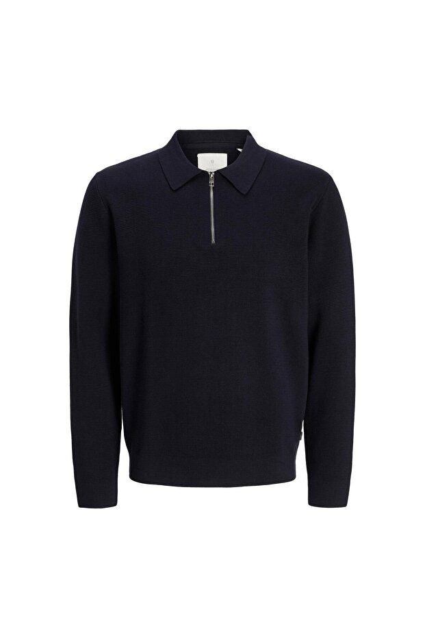 Milano Men's Navy Blue Polo Sweatshirt (12281743-Ns)