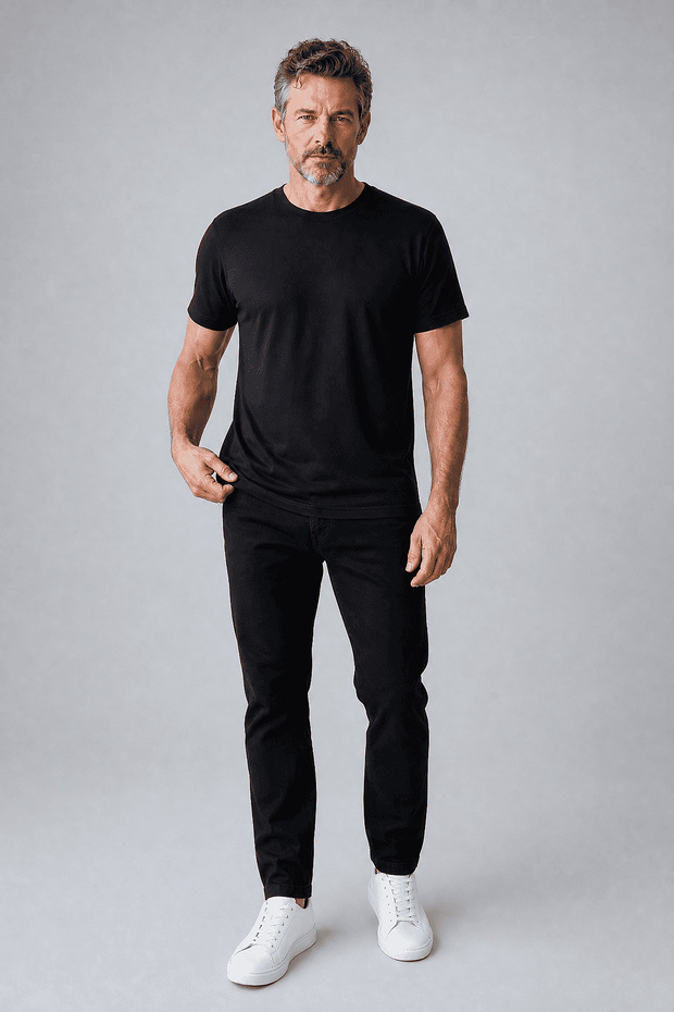 Black Studio Crew Neck T-Shirt