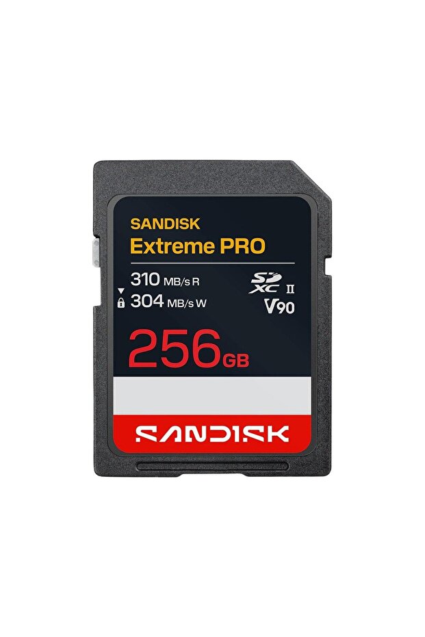 Extreme PRO® SD UHS-II V90 Card; 256GB; for 8K Video; Up to 310MB/s read speeds