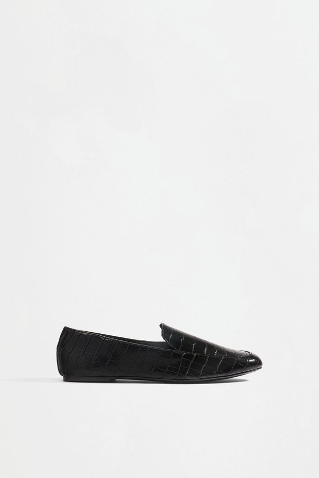 Krokodil efektli loafer