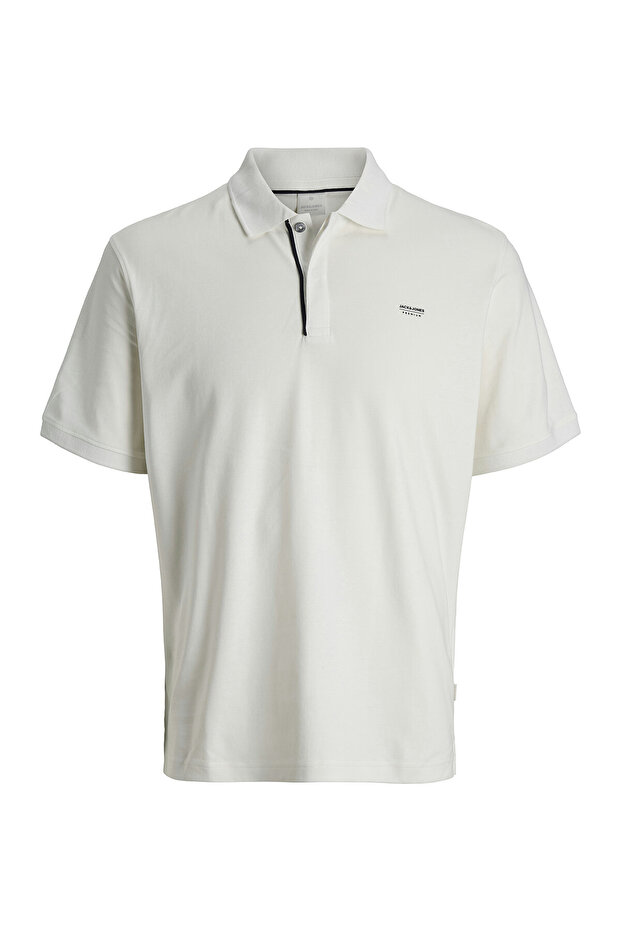 Jack&Jones Men's Polo Neck T-Shirt 12286335 Cloud Dancer