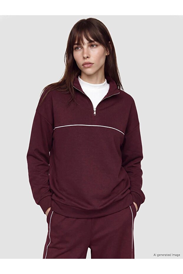 Soft Touch Oversize Women's Sweatshirt Tunic (W6)