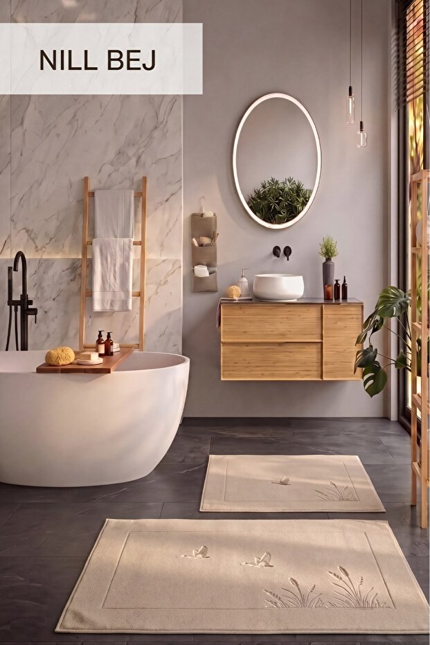 Hcw 2-Piece Bathroom Mat Set Ni̇ll