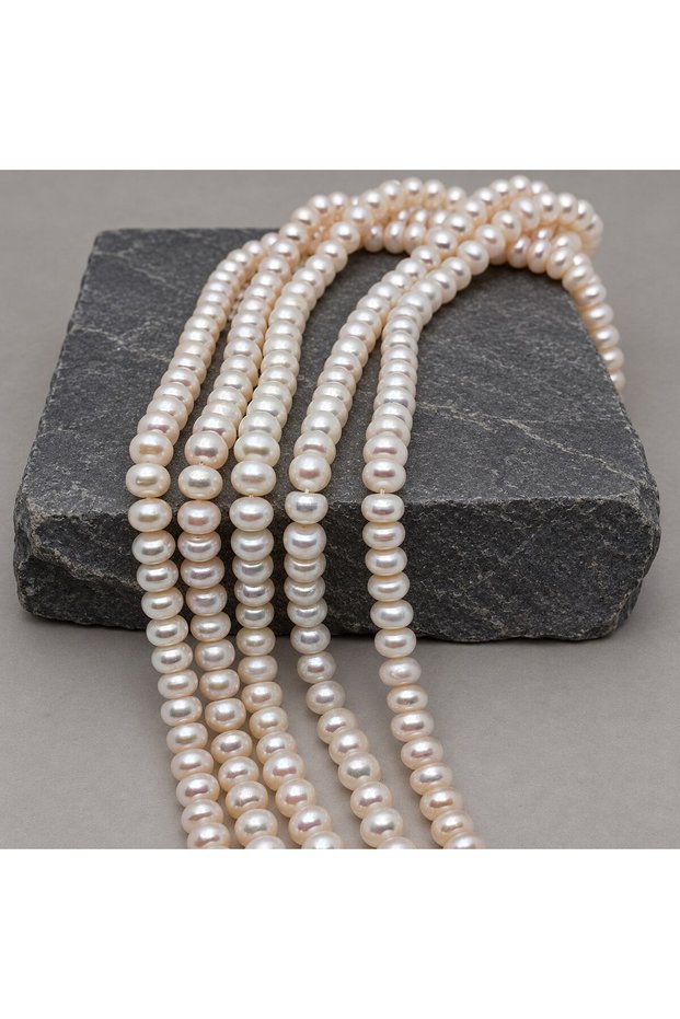 Pearl String White 7*5 mm – Natural Texture Royal Series (63304)