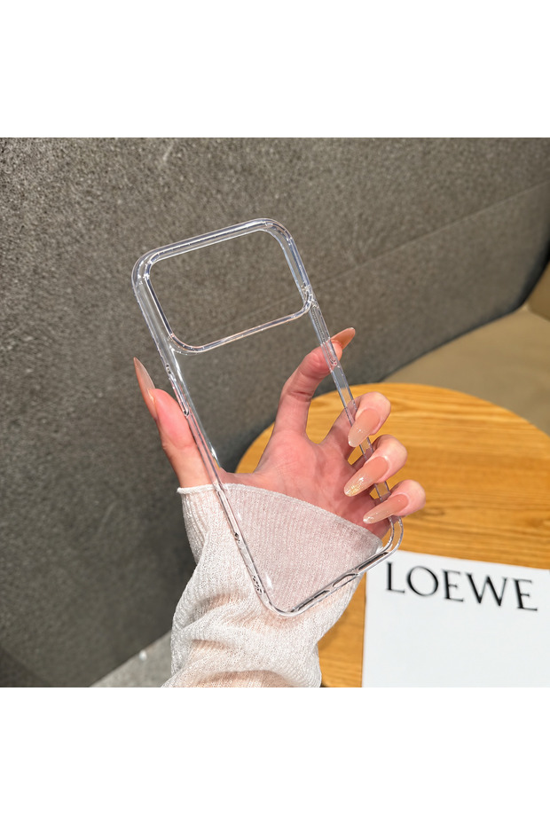 Compatible with iPhone 18 Pro / 17 Pro - Non-Yellowing Mica Hard Cover Protector and Slim Phone Case