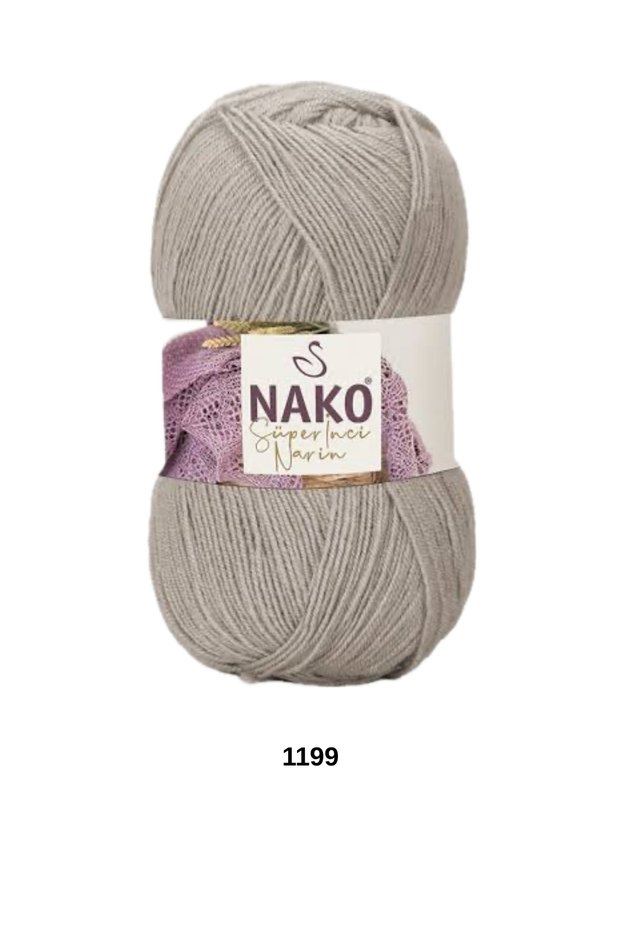 1 Piece Nako Super Pearl Delicate 100 Grams 540 Yards Cardigan Blouse Shawl Scarf Beanie Sweater Knitting Yarn-Color: 1199