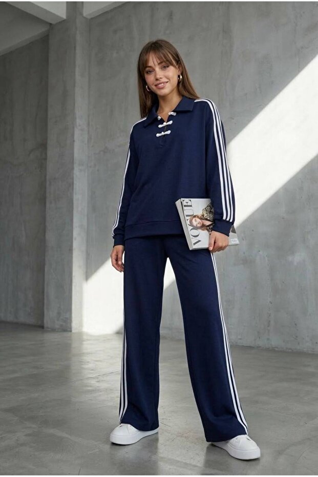 Monaco Modal Striped Tracksuit Set