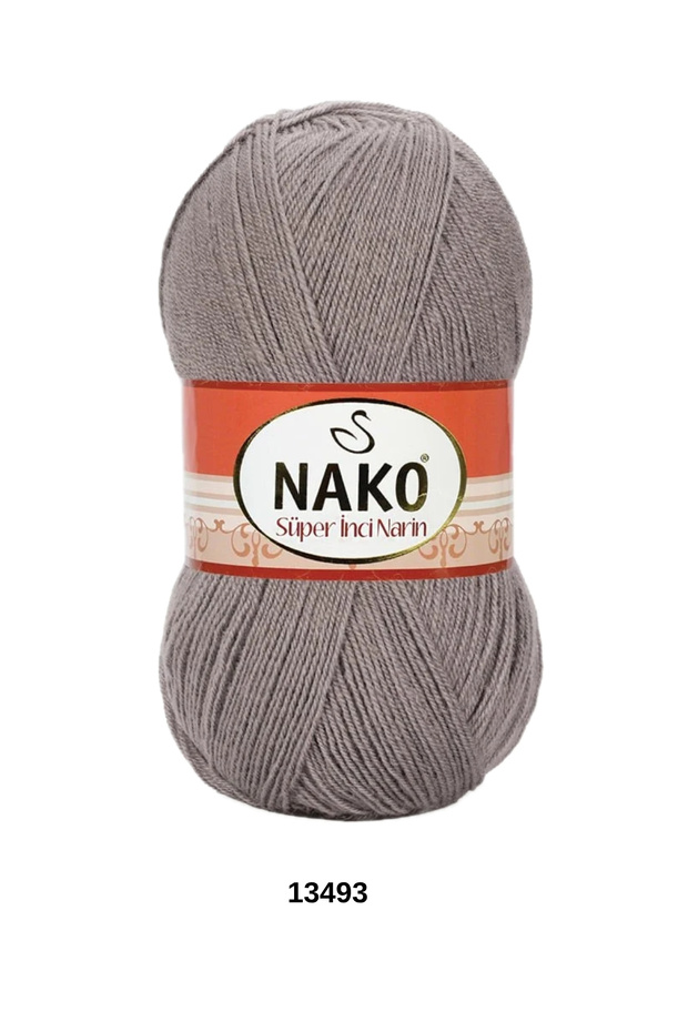1 Piece Nako Super Pearl Delicate 100 Grams 540 Yards Cardigan Blouse Shawl Scarf Beanie Sweater Knitting Yarn-Color: 13493