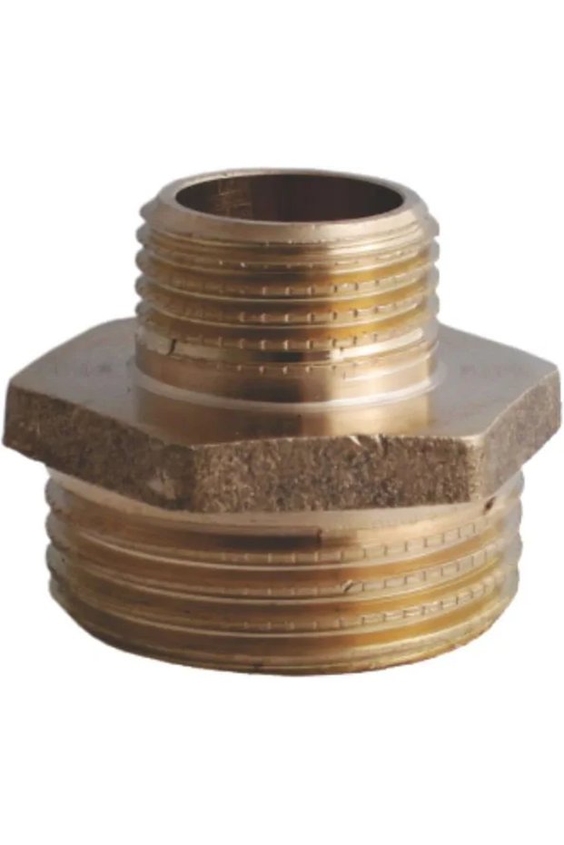 Brass reduced nipple-socket 3/4"-1", external-internal thread