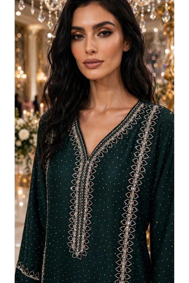 جلابيه نسائي مطرز