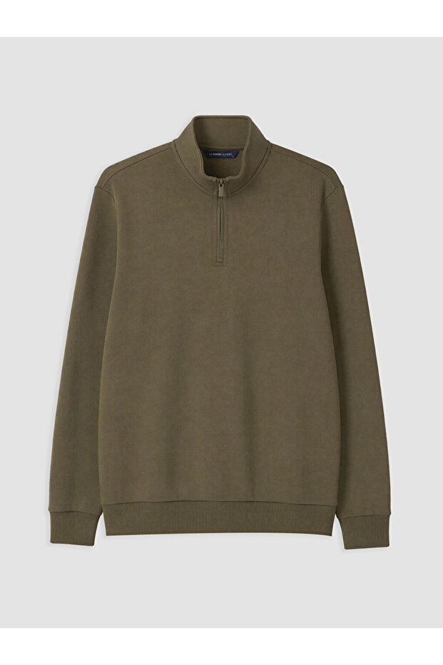 Rmz Gi̇yi̇m Farkiyla Dik Roba Collar Men's Thick Sweatshirt