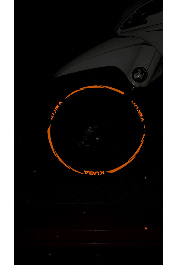 Reflective rim strip sticker set for kuba cup motorcycles (universal fit for all cups)