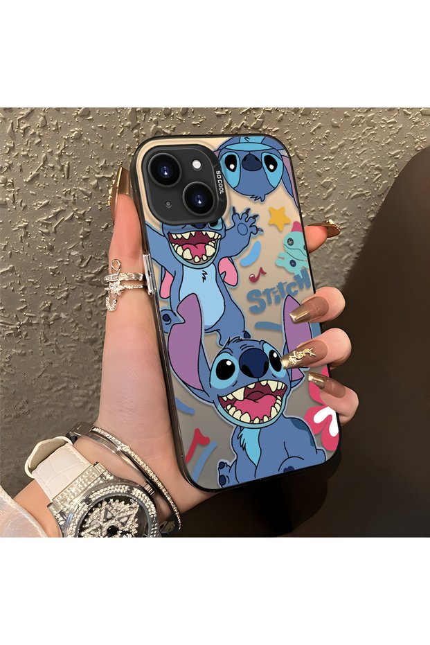 iPhone 15 Plus/14 Plus Compatible Colorful Decorated Cartoon Cute Monster Shock-Proof Pattern