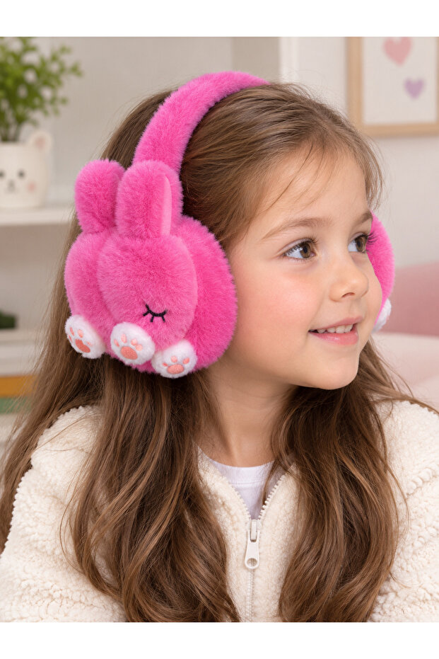 Plush Rabbit Ear Soft Headphone Crown