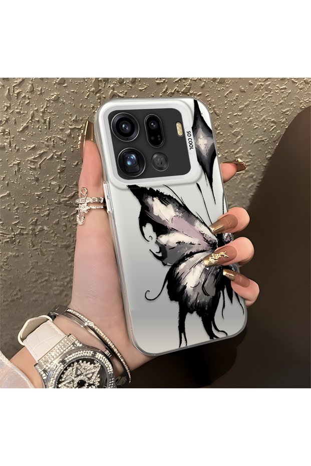 Oppo Find X9 Pro 5g Compatible Cool Ink Pink White Butterfly Star Simple Style Shock Absorbing