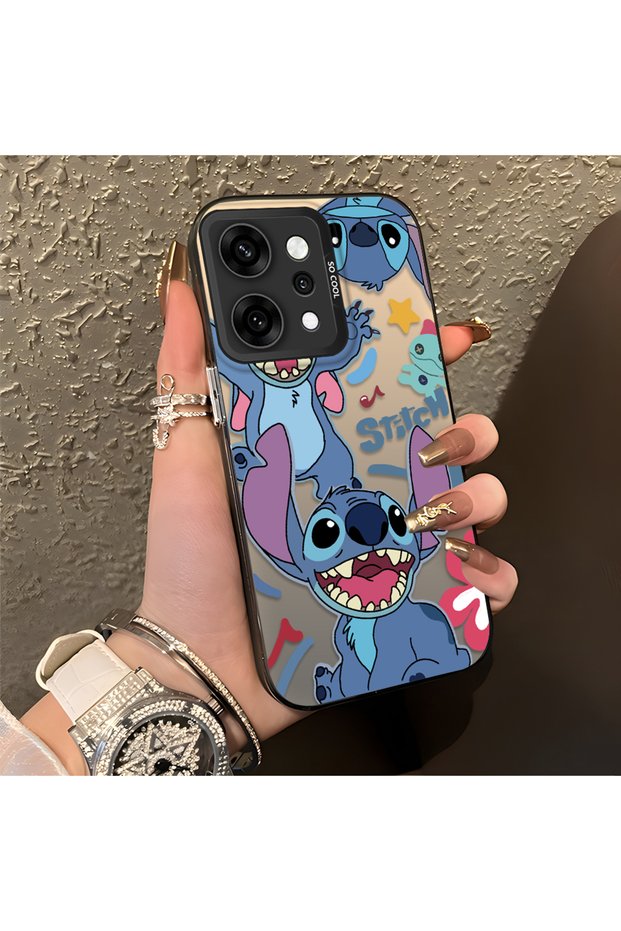 Oppo Reno14 Pro Compatible Colorful Decorated Cartoon Cute Monster Shockproof Pattern