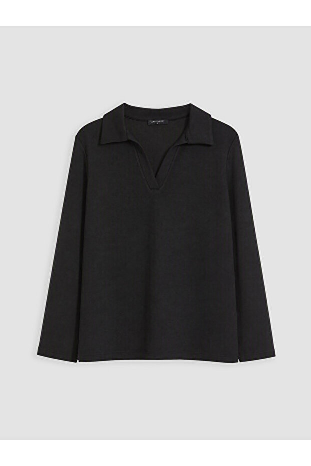 Women's Polo Neck Soft Touch Sweatshirt
